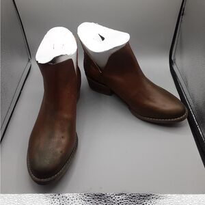 Circle G Western Boots Women's 8M Brown Studded Distressed Ankle